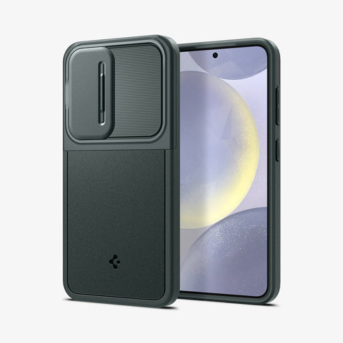 ACS07313 - Galaxy S24 Ultra Case Optik Armor in Black showing the back